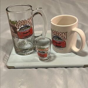 JEFF GORDON 1999 Racing Drinkware 3 PC Set Collectibles Stein Mug Shot Cup